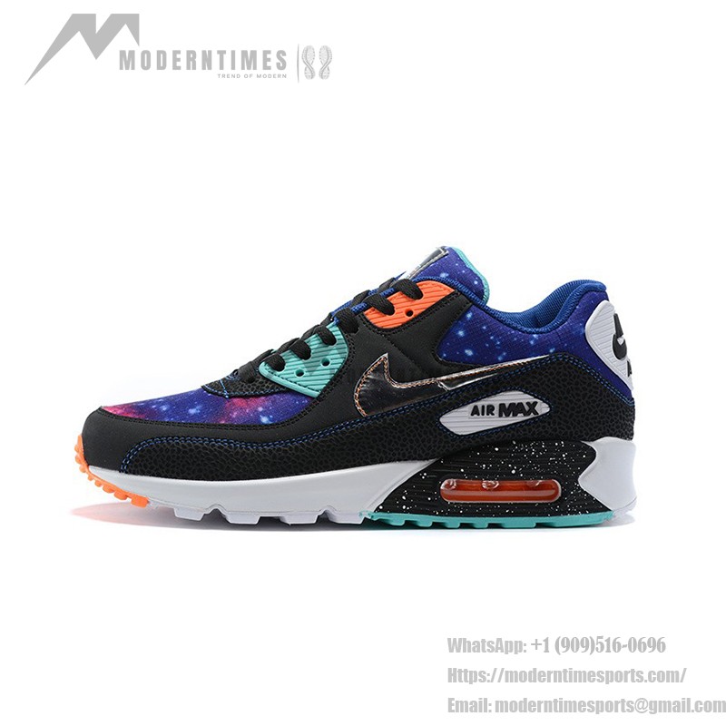 Nike Air Max 90 CW6018-001 - ギャラクシーインスパイアのスニーカー Nike Air Max 90 「スーパーノヴァ」エディション - ギャラクシーデザインとネオンアクセント