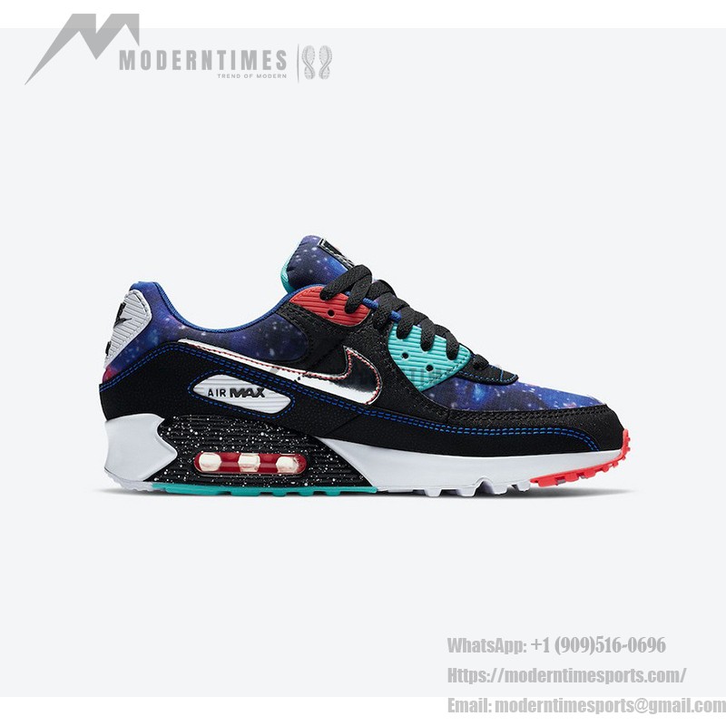 Nike Air Max 90 CW6018-001 - ギャラクシーインスパイアのスニーカー Nike Air Max 90 「スーパーノヴァ」エディション - ギャラクシーデザインとネオンアクセント