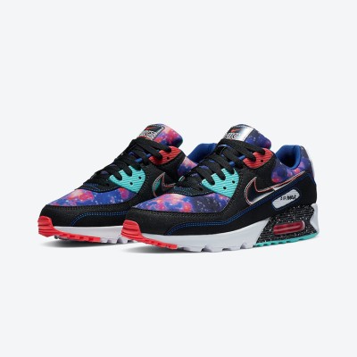 Nike Air Max 90 CW6018-001 - 「スーパーノヴァ」エディション | ネオンアクセントが映える宇宙デザインのスニーカー