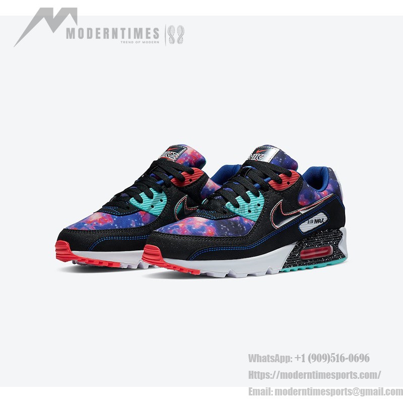 Nike Air Max 90 CW6018-001 - ギャラクシーインスパイアのスニーカー Nike Air Max 90 「スーパーノヴァ」エディション - ギャラクシーデザインとネオンアクセント