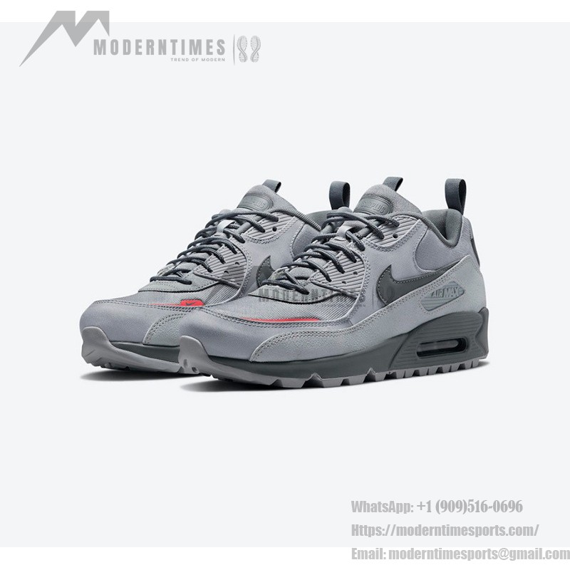 Nike Air Max 90 Surplus DC9389-001 - Durable Wolf Grey Sneakers Nike Air Max 90 Surplus DC9389-001 - Wolf Grey Sneakers with Rugged Design