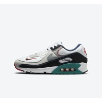 Nike Air Max 90 DJ5190-100 - 「スイングマン」エディション | ネイビー、レッド、ティールアクセントの野球インスパイアデザイン