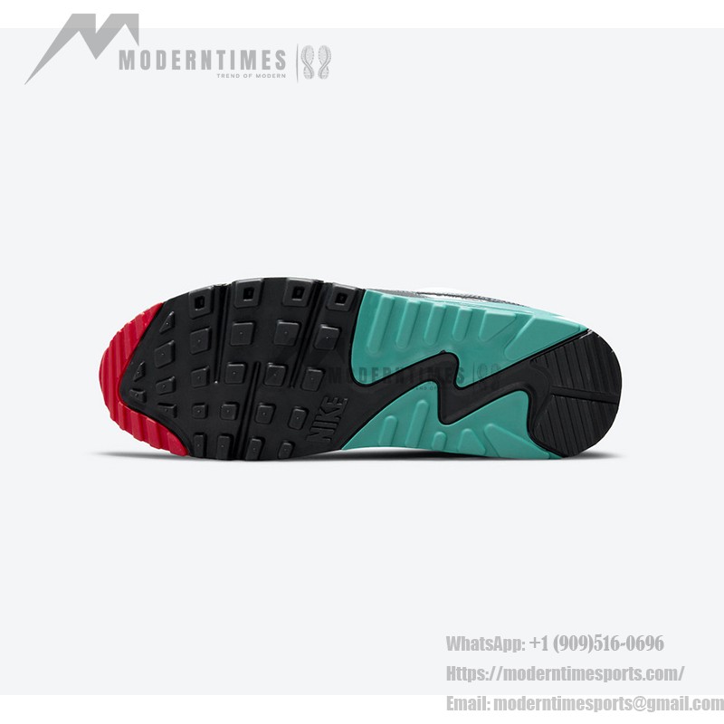 Nike Air Max 90 Swingman エディション - 野球インスパイアのネイビー、レッド、ティールスニーカー Nike Air Max 90 DJ5190-100 Swingman エディション - 野球デザインのネイビー、レッド、ティールスニーカー