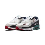 Nike Air Max 90 Swingman エディション - 野球インスパイアのネイビー、レッド、ティールスニーカー Nike Air Max 90 DJ5190-100 Swingman エディション - 野球デザインのネイビー、レッド、ティールスニーカー