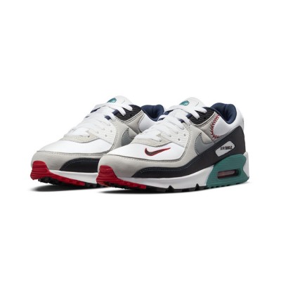 Nike Air Max 90 DJ5190-100 - 「スイングマン」エディション | ネイビー、レッド、ティールアクセントの野球インスパイアデザイン