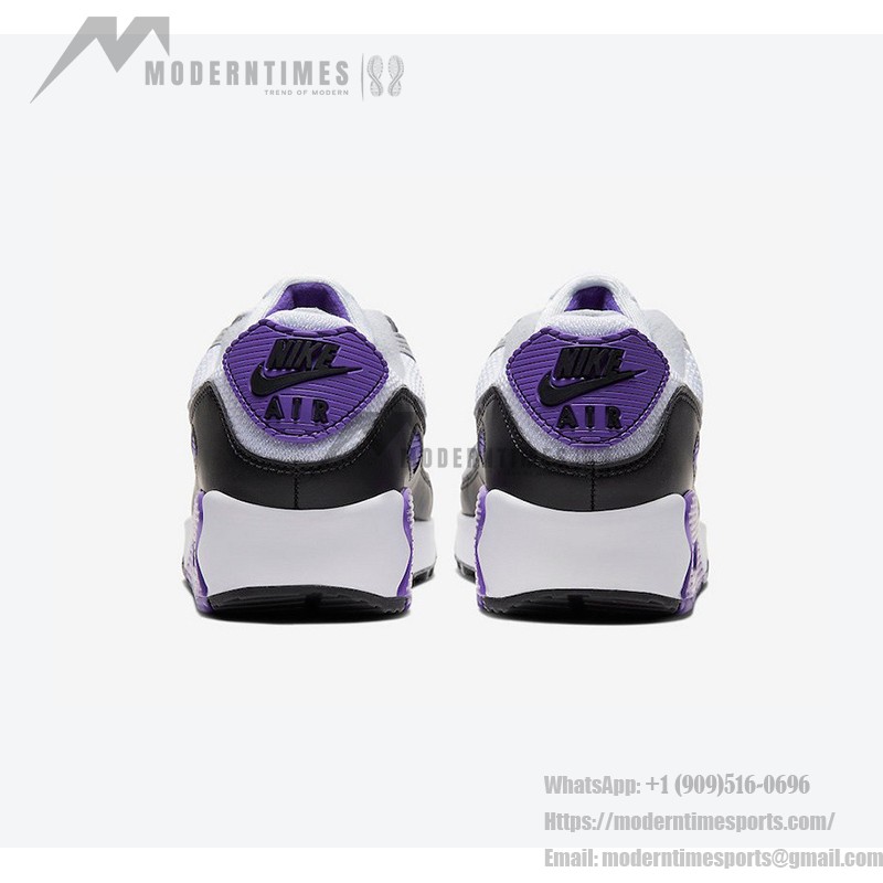 Nike Air Max 90 WMNS 'パープルアクセント' CD0490-103 - スタイリッシュなレトロスタイルとMax Airの快適さ Nike Air Max 90 WMNS 'パープルアクセント' CD0490-103 - ホワイトとグレーにパープルのアクセントを効かせたスニーカー