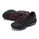 Nike Air Max 95 AV7014-001 ブラックエアクッションランニングシューズ メンズ - レトロクラシックデザイン Nike Air Max 95 AV7014-001 ブラック メンズランニングシューズ エアクッション レトロデザイン