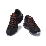 Nike Air Max 95 AV7014-001 ブラックエアクッションランニングシューズ メンズ - レトロクラシックデザイン Nike Air Max 95 AV7014-001 ブラック メンズランニングシューズ エアクッション レトロデザイン