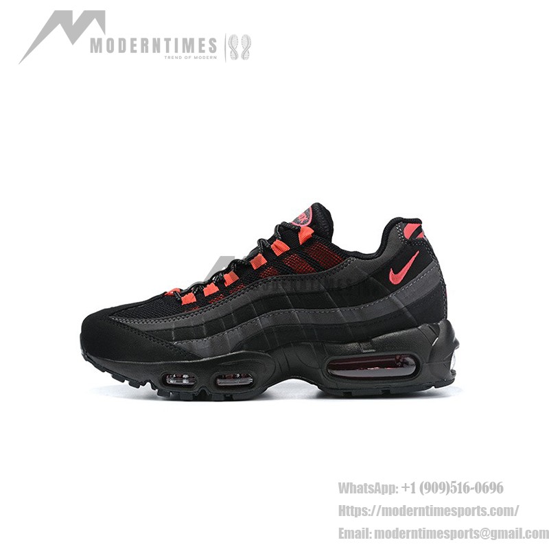 Nike Air Max 95 DA1513-001 ブラック&クリムゾン スニーカー Nike Air Max 95 DA1513-001 ブラック&クリムゾン スニーカー サイドビュー