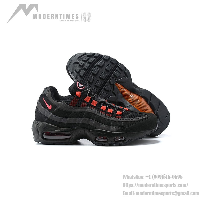Nike Air Max 95 DA1513-001 ブラック&クリムゾン スニーカー Nike Air Max 95 DA1513-001 ブラック&クリムゾン スニーカー サイドビュー