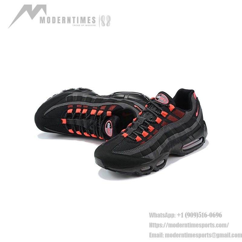 Nike Air Max 95 DA1513-001 ブラック&クリムゾン スニーカー Nike Air Max 95 DA1513-001 ブラック&クリムゾン スニーカー サイドビュー
