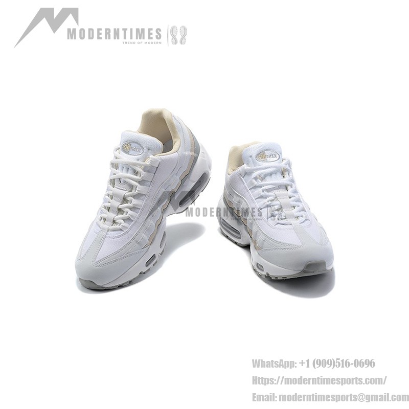 Nike Air Max 95 DA8731-100 ホワイト、ベージュ&グレー スニーカー Nike Air Max 95 DA8731-100 ホワイト、ベージュ&グレー スニーカー 側面図