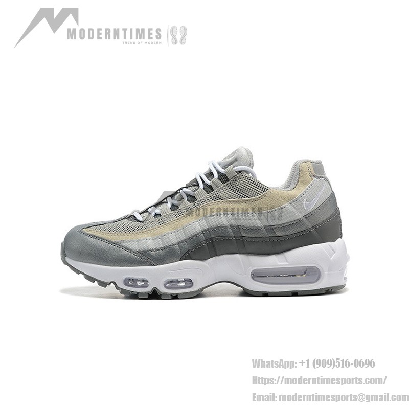 Nike Air Max 95 ミディアム グレー レトロランニングシューズ DC9844-001 メンズ&ウィメンズ Nike Air Max 95 ミディアム グレー クラシック スニーカー DC9844-001 エアクッショニング付き