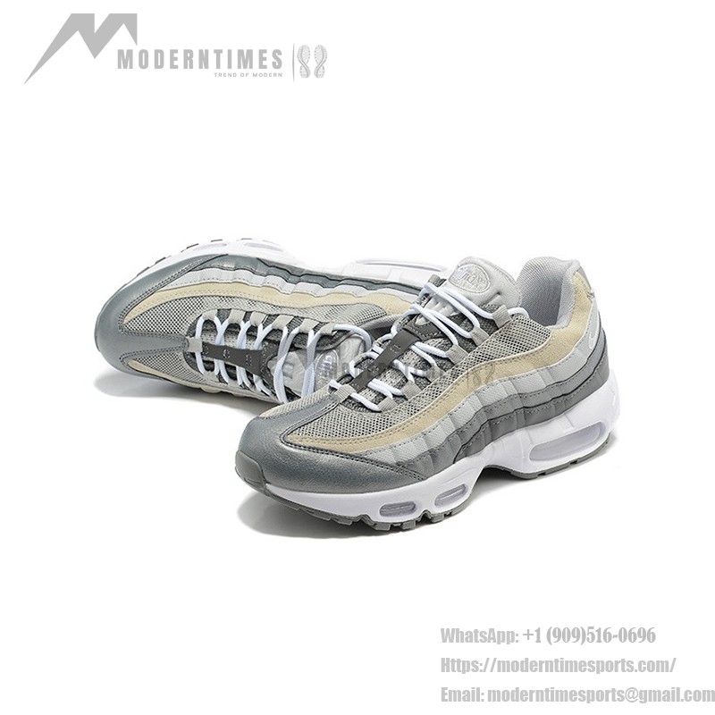 Nike Air Max 95 ミディアム グレー レトロランニングシューズ DC9844-001 メンズ&ウィメンズ Nike Air Max 95 ミディアム グレー クラシック スニーカー DC9844-001 エアクッショニング付き