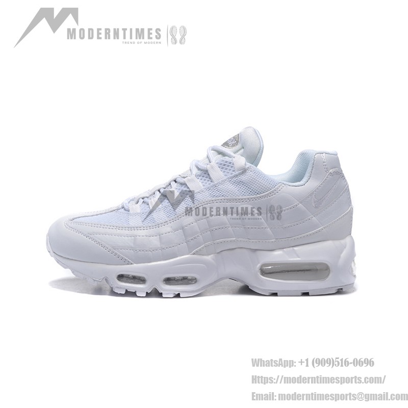 Nike Air Max 95 DH8015-100 オールホワイト スニーカー Nike Air Max 95 DH8015-100 オールホワイト スニーカー 側面図
