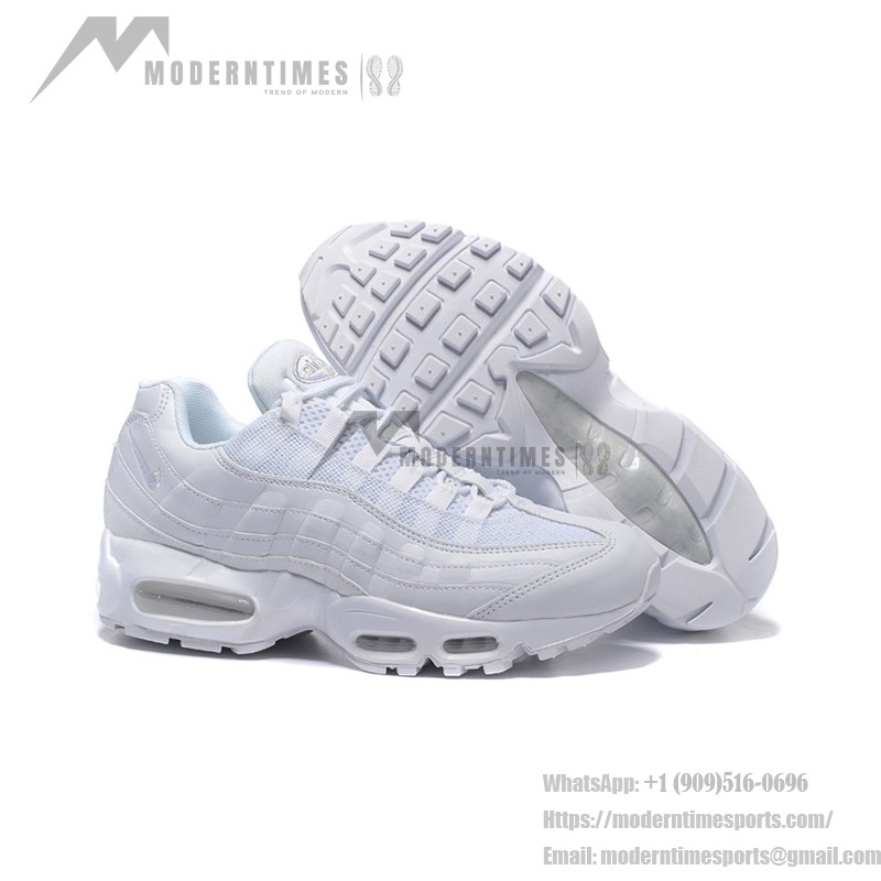 Nike Air Max 95 DH8015-100 オールホワイト スニーカー Nike Air Max 95 DH8015-100 オールホワイト スニーカー 側面図
