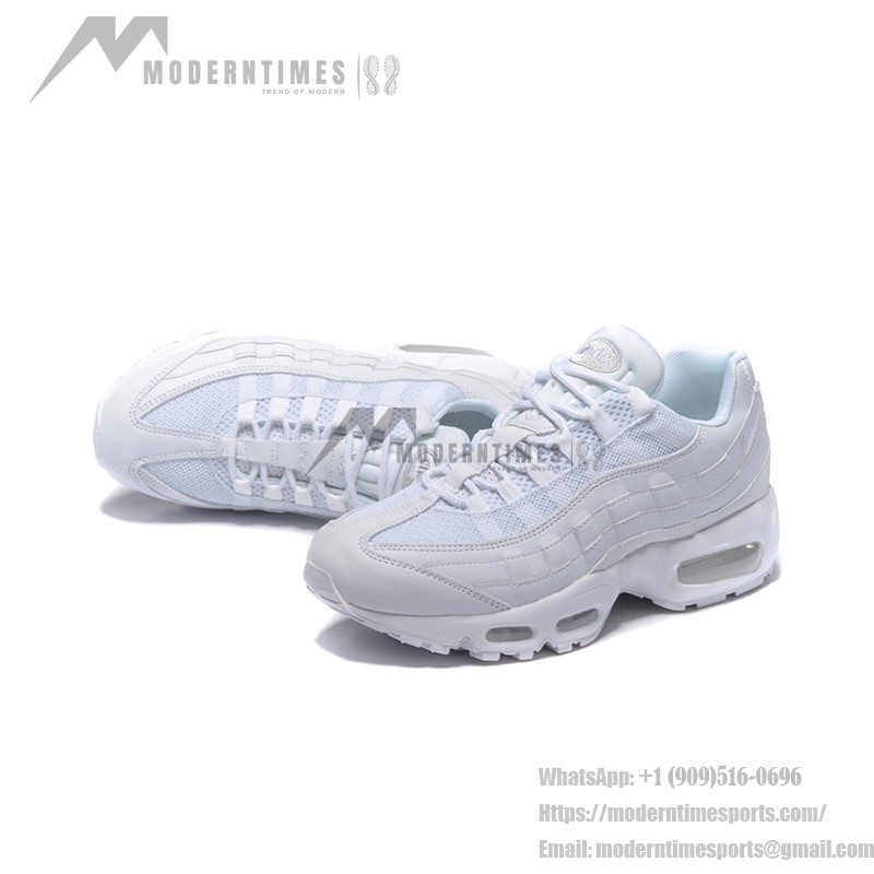 Nike Air Max 95 DH8015-100 オールホワイト スニーカー Nike Air Max 95 DH8015-100 オールホワイト スニーカー 側面図
