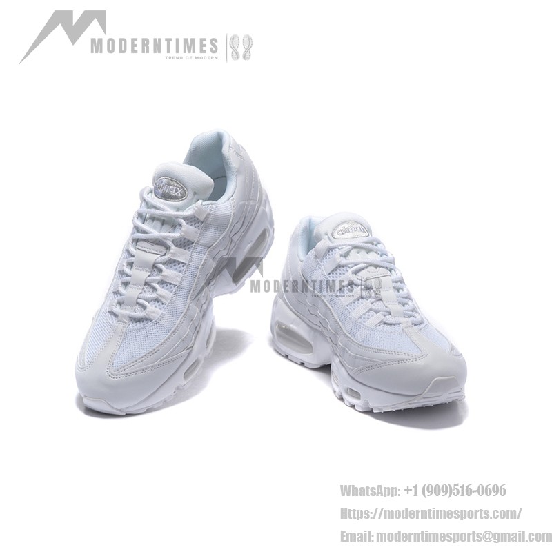 Nike Air Max 95 DH8015-100 オールホワイト スニーカー Nike Air Max 95 DH8015-100 オールホワイト スニーカー 側面図