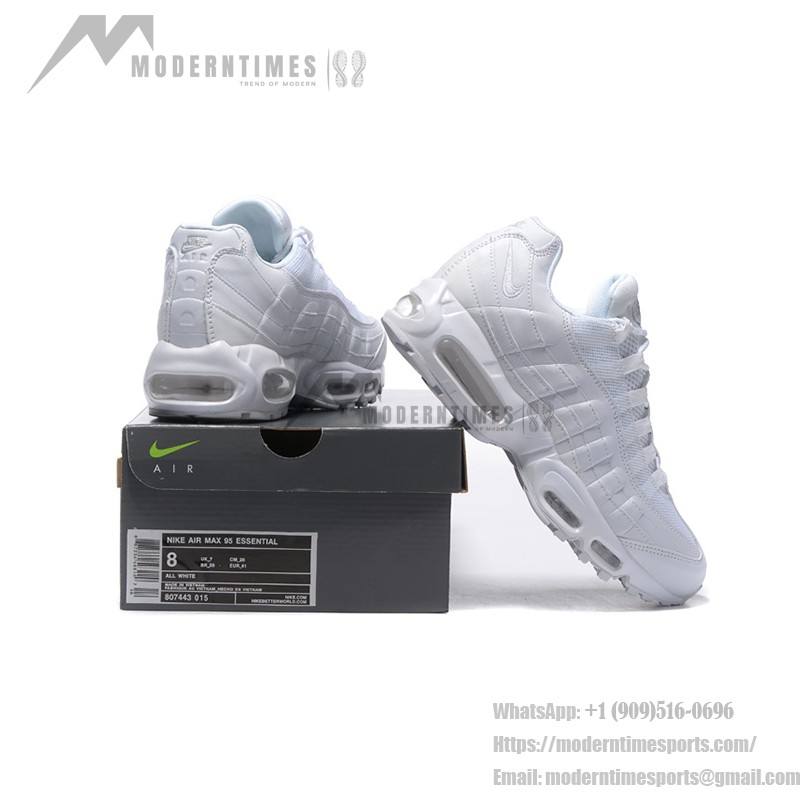 Nike Air Max 95 DH8015-100 オールホワイト スニーカー Nike Air Max 95 DH8015-100 オールホワイト スニーカー 側面図