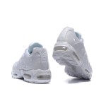 Nike Air Max 95 DH8015-100 オールホワイト スニーカー Nike Air Max 95 DH8015-100 オールホワイト スニーカー 側面図