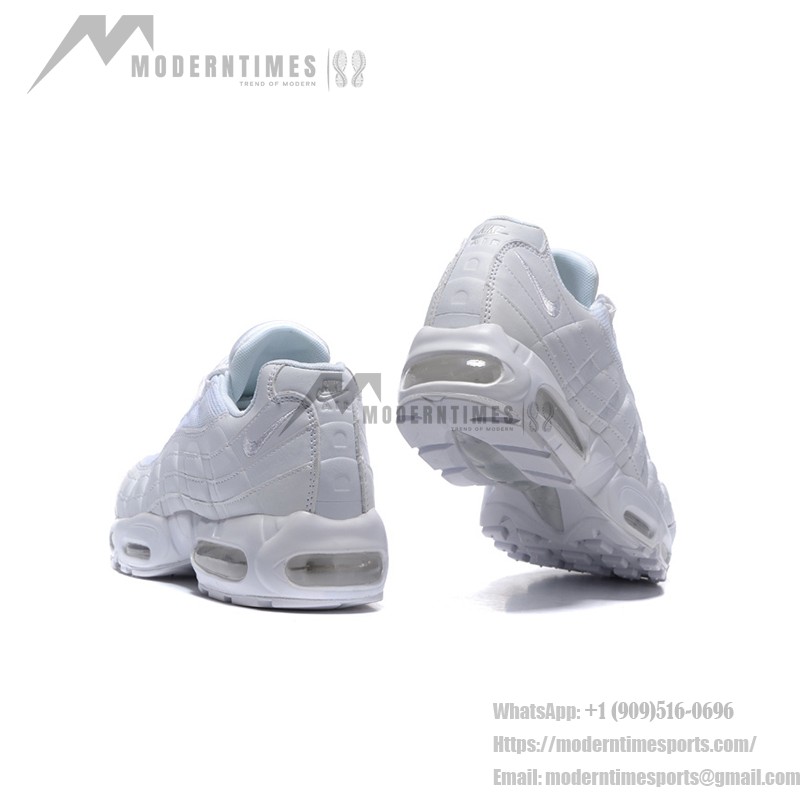 Nike Air Max 95 DH8015-100 オールホワイト スニーカー Nike Air Max 95 DH8015-100 オールホワイト スニーカー 側面図