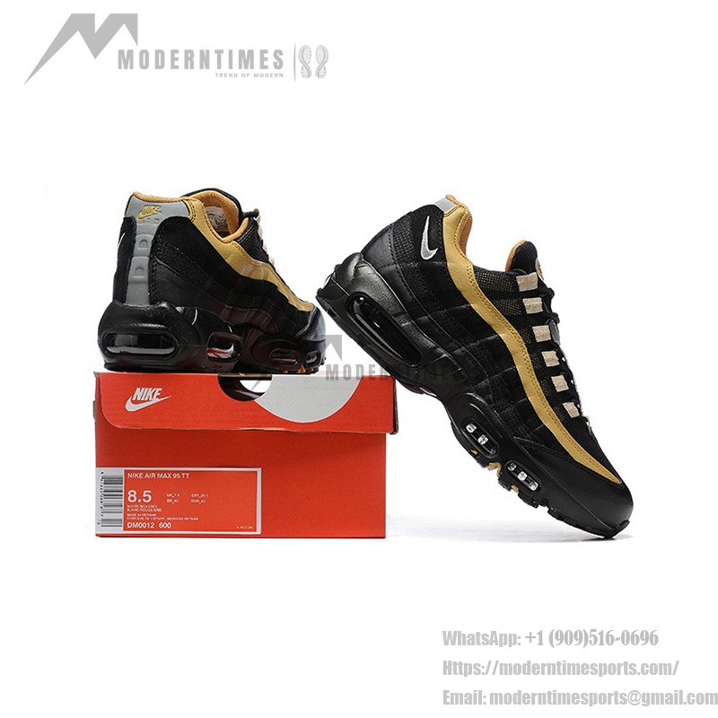Nike Air Max 95 'Black Elemental Gold' DM0011-004 – クラシックなレトロスニーカー、Air Maxクッションとブラック&ゴールドの配色 Nike Air Max 95 'Black Elemental Gold' DM0011-004 レトロランニングシューズ、Air Maxクッションと通気性の良いアッパー