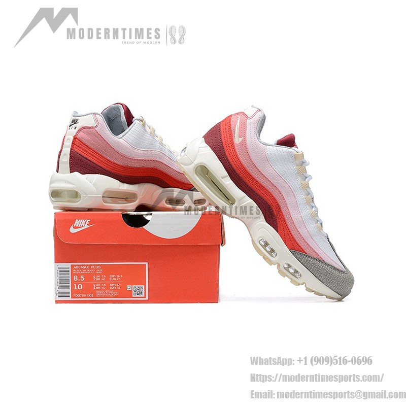 Nike Air Max 95 DM0012-600 赤色 メンズランニングシューズ Nike Air Max 95 DM0012-600 メンズランニングシューズ 赤色配色