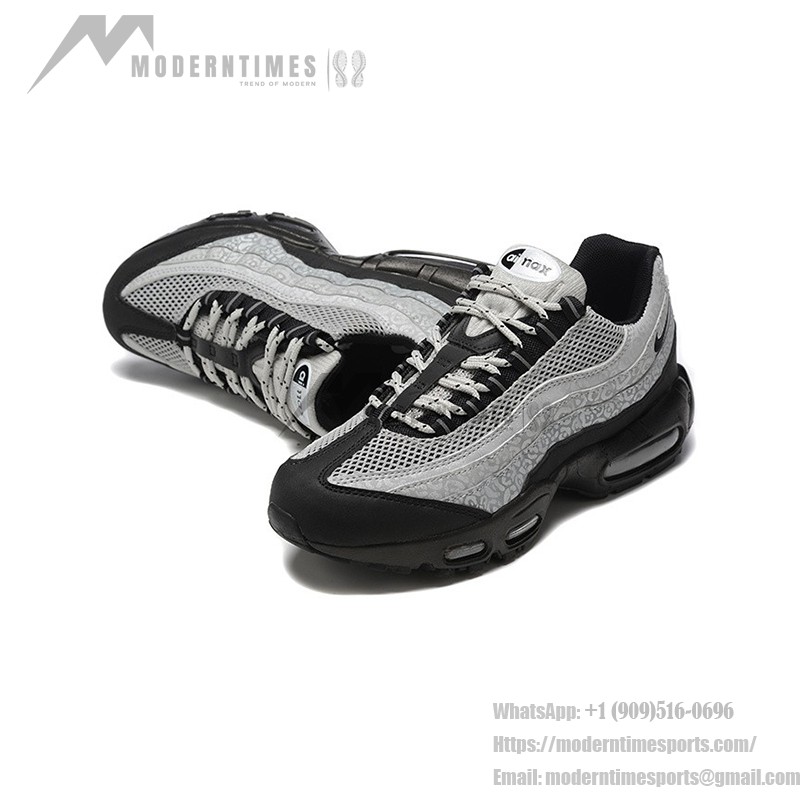 Nike Air Max 95 DV5581-001 メンズ ランニングシューズ 見えるエアクッション Nike Air Max 95 DV5581-001 メンズ クラシックランニングシューズ、快適なクッション、スタイリッシュなストリートファッション