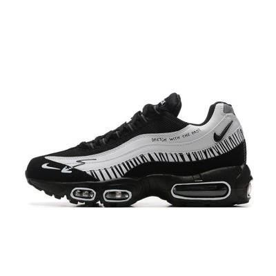 Nike Air Max 95 DX4615-100 メンズ エアクッション スニーカー クラシック レトロデザイン 快適な衝撃吸収 日常的な着用に最適