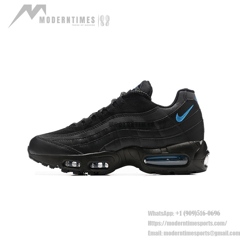 Nike Air Max 95 'Black Dark Marina Reflective' DZ4511-001 メンズ エアクッション スニーカー 反射ディテール付き Nike Air Max 95 'Black Dark Marina Reflective' DZ4511-001 メンズ エアクッション スニーカー – 反射ディテール付きのレトロデザイン