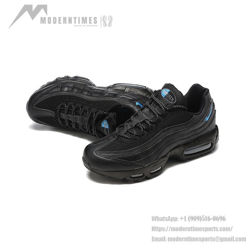 Nike Air Max 95 'Black Dark Marina Reflective' DZ4511-001 メンズ エアクッション スニーカー 反射ディテール付き Nike Air Max 95 'Black Dark Marina Reflective' DZ4511-001 メンズ エアクッション スニーカー – 反射ディテール付きのレトロデザイン