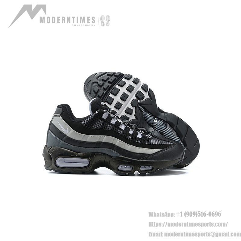 Nike Air Max 95 Essential CT1805-001 ブラック&スモークグレー スニーカー Nike Air Max 95 Essential CT1805-001 ブラック&スモークグレー スニーカー 側面図