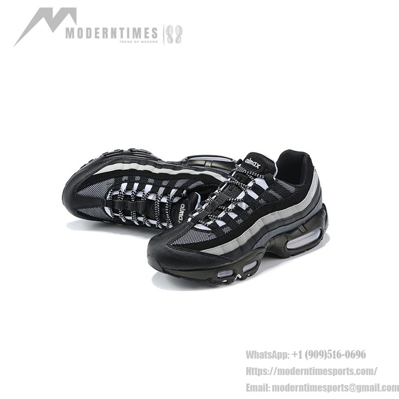 Nike Air Max 95 Essential CT1805-001 ブラック&スモークグレー スニーカー Nike Air Max 95 Essential CT1805-001 ブラック&スモークグレー スニーカー 側面図