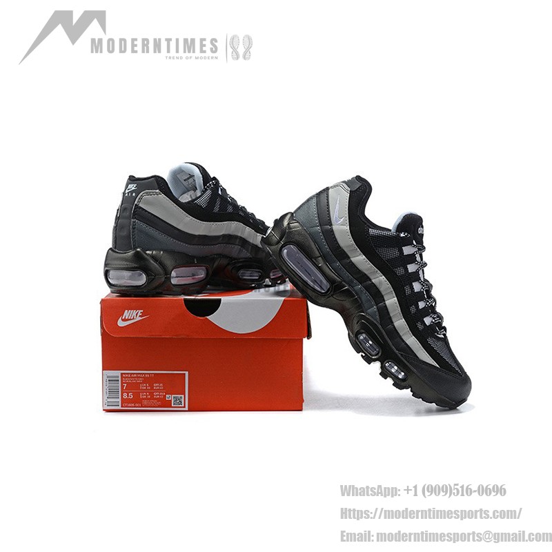 Nike Air Max 95 Essential CT1805-001 ブラック&スモークグレー スニーカー Nike Air Max 95 Essential CT1805-001 ブラック&スモークグレー スニーカー 側面図