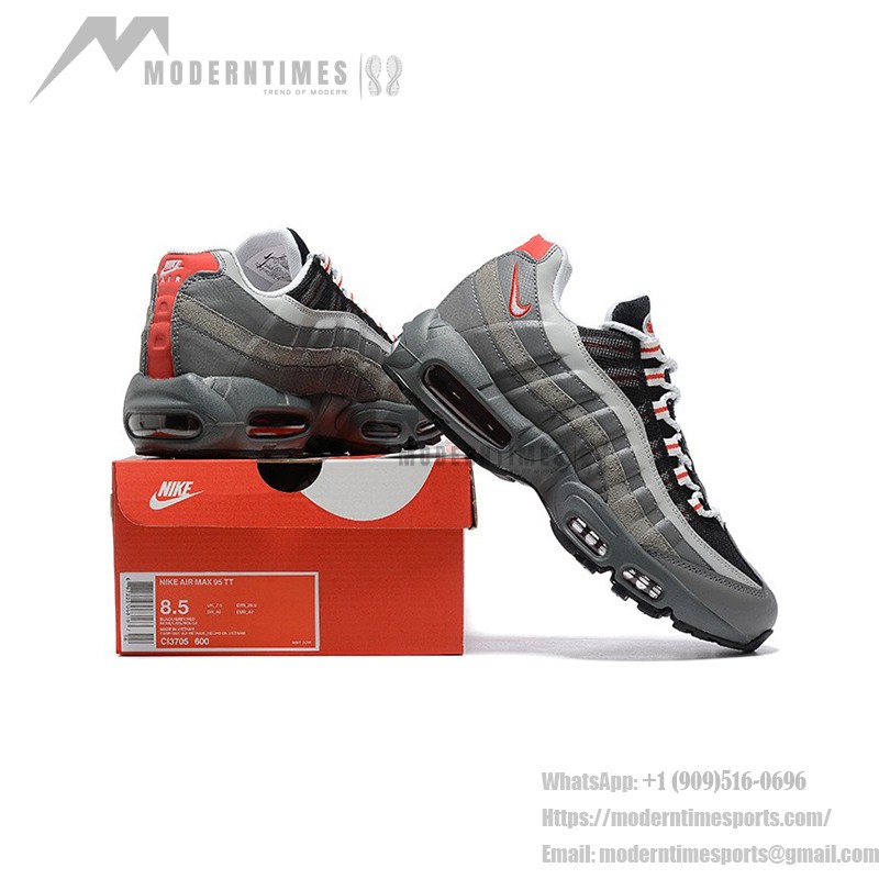 Nike Air Max 95 Essential CI3705-600 Nike Air Max 95 Essential CI3705-600 グレー&レッド スニーカー