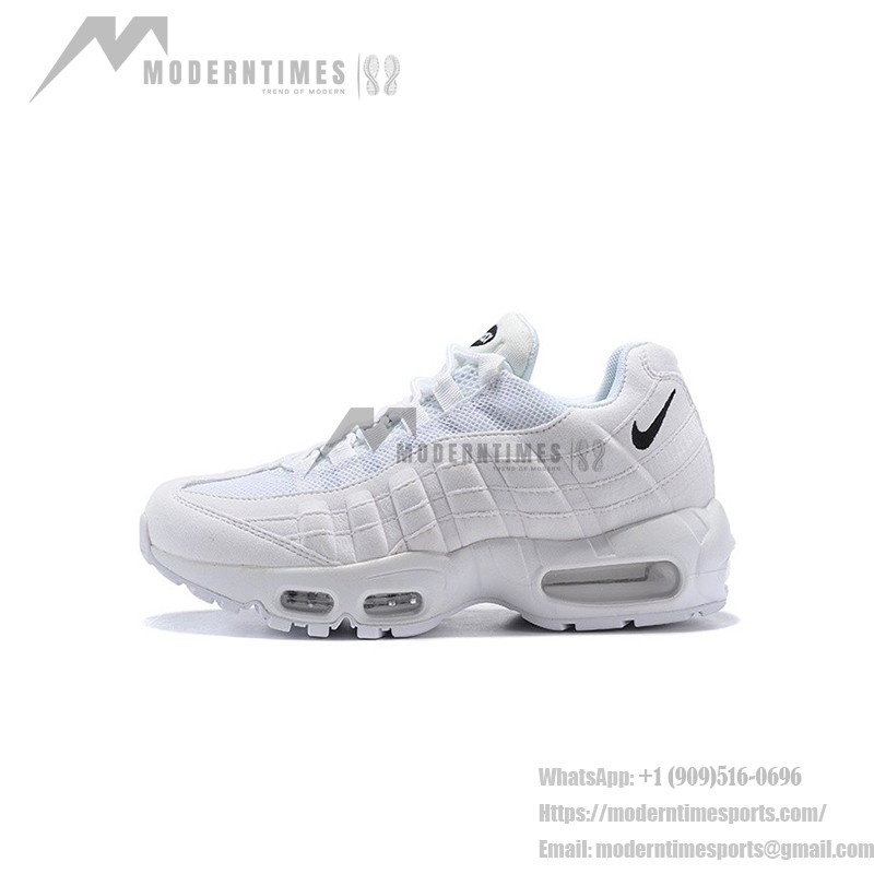 Nike Air Max 95 Essential CK7070-100 ホワイト&ブラック スニーカー Nike Air Max 95 Essential CK7070-100 ホワイト&ブラック スニーカー 側面図