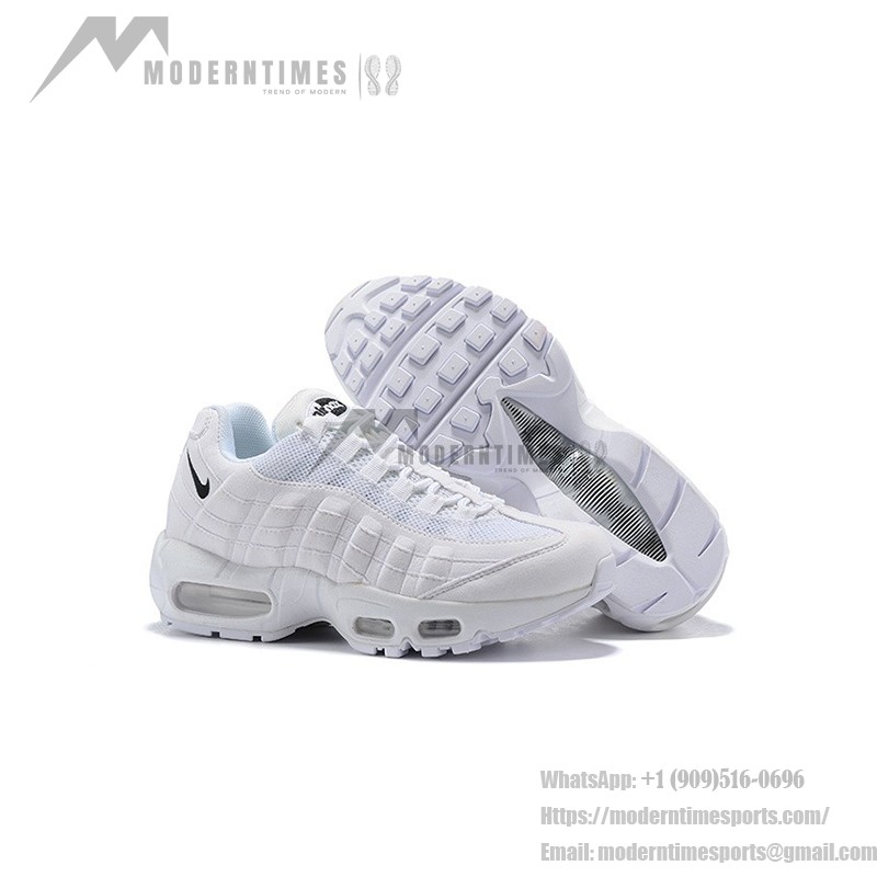 Nike Air Max 95 Essential CK7070-100 ホワイト&ブラック スニーカー Nike Air Max 95 Essential CK7070-100 ホワイト&ブラック スニーカー 側面図