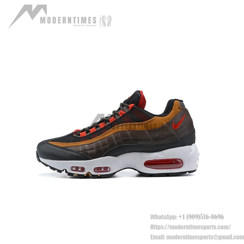 Nike Air Max 95 Essential CT1805-200 ユーコンブラウン&レッド スニーカー Nike Air Max 95 Essential CT1805-200 ユーコンブラウン&レッド スニーカー 側面図