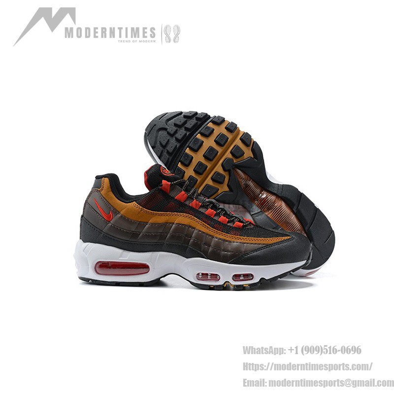 Nike Air Max 95 Essential CT1805-200 ユーコンブラウン&レッド スニーカー Nike Air Max 95 Essential CT1805-200 ユーコンブラウン&レッド スニーカー 側面図