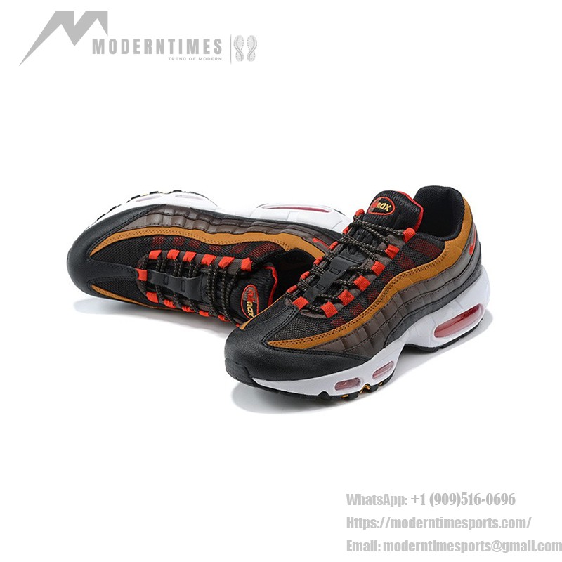 Nike Air Max 95 Essential CT1805-200 ユーコンブラウン&レッド スニーカー Nike Air Max 95 Essential CT1805-200 ユーコンブラウン&レッド スニーカー 側面図