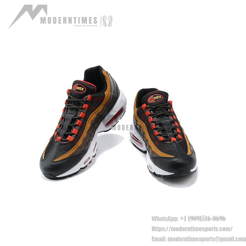 Nike Air Max 95 Essential CT1805-200 ユーコンブラウン&レッド スニーカー Nike Air Max 95 Essential CT1805-200 ユーコンブラウン&レッド スニーカー 側面図