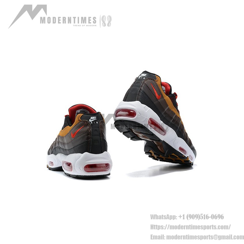 Nike Air Max 95 Essential CT1805-200 ユーコンブラウン&レッド スニーカー Nike Air Max 95 Essential CT1805-200 ユーコンブラウン&レッド スニーカー 側面図