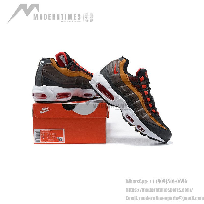 Nike Air Max 95 Essential CT1805-200 ユーコンブラウン&レッド スニーカー Nike Air Max 95 Essential CT1805-200 ユーコンブラウン&レッド スニーカー 側面図