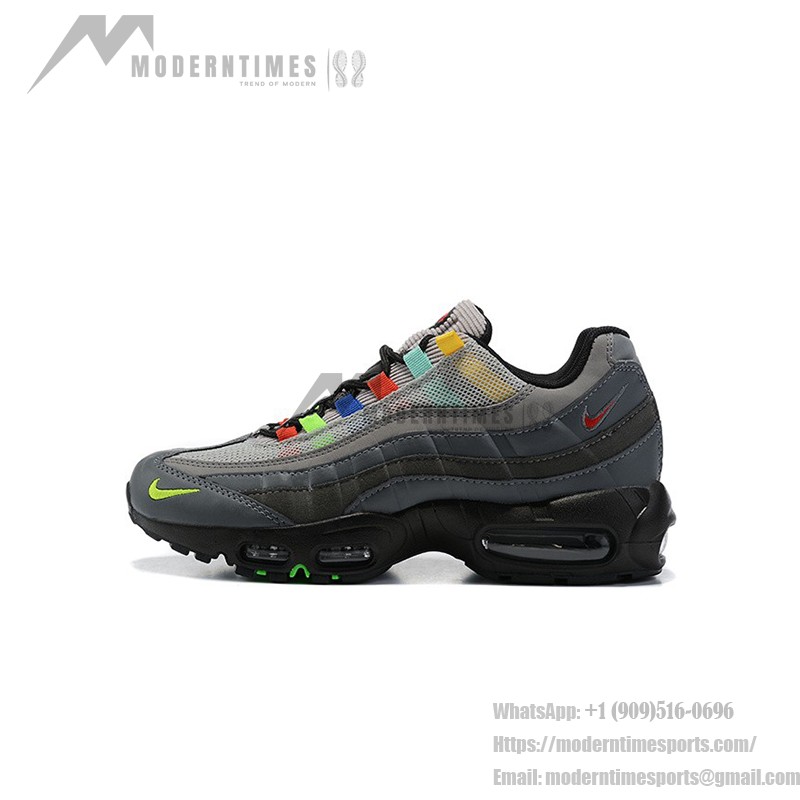 Nike Air Max 95 Evolution of Icons CW6575-001 マルチカラーデザイン スニーカー Nike Air Max 95 Evolution of Icons CW6575-001 マルチカラーデザイン スニーカー 側面図