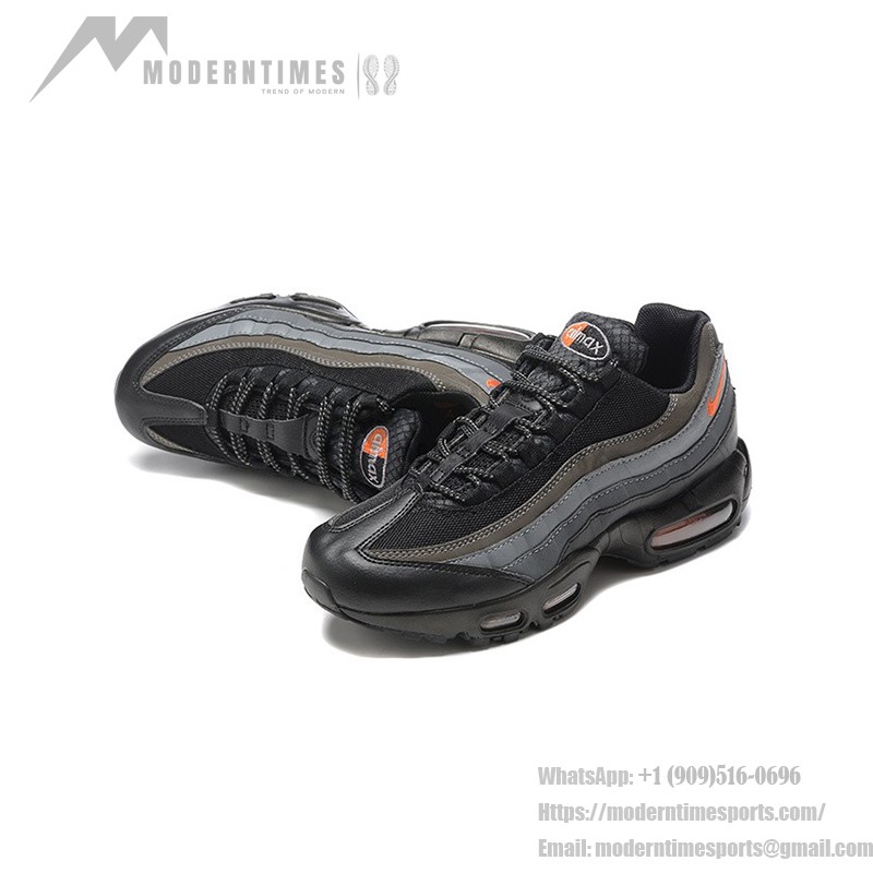 Nike Air Max 95 'Black Picante Reflective' FD0663-002 メンズ スニーカー – プレミアム Air Max クッションと反射的なデザイン Nike Air Max 95 'Black Picante Reflective' FD0663-002 メンズ ランニングスニーカー – 視認性を高める反射素材と大胆なカラーパレット