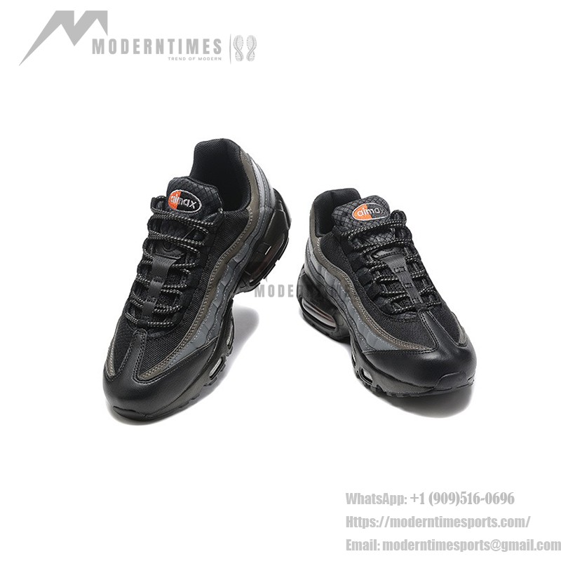 Nike Air Max 95 'Black Picante Reflective' FD0663-002 メンズ スニーカー – プレミアム Air Max クッションと反射的なデザイン Nike Air Max 95 'Black Picante Reflective' FD0663-002 メンズ ランニングスニーカー – 視認性を高める反射素材と大胆なカラーパレット