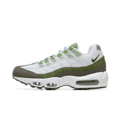 Nike Air Max 95 'White Oil Green' FD0780-100 メンズ スニーカー – アイコニックなデザインとユニークなカラーパレットで快適さを提供