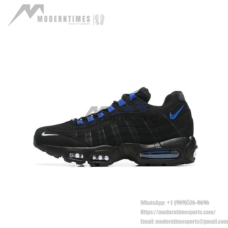 Nike Air Max 95 Black Royal Blue FN3876-001 メンズランニングシューズ Nike Air Max 95 'Black Royal Blue' メンズエアクッションテクノロジー付きスニーカー