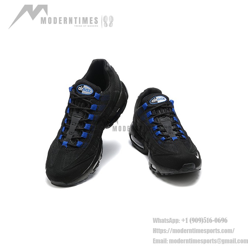 Nike Air Max 95 Black Royal Blue FN3876-001 メンズランニングシューズ Nike Air Max 95 'Black Royal Blue' メンズエアクッションテクノロジー付きスニーカー