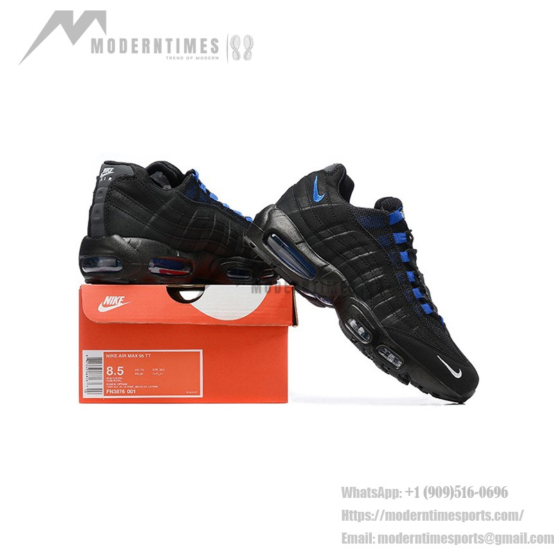 Nike Air Max 95 Black Royal Blue FN3876-001 メンズランニングシューズ Nike Air Max 95 'Black Royal Blue' メンズエアクッションテクノロジー付きスニーカー